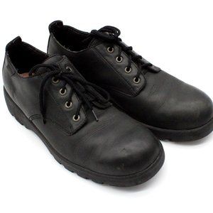 Vintage UNIONBAY Shoes Men's Black Leather Oxford Casual/Work Shoes Size 13